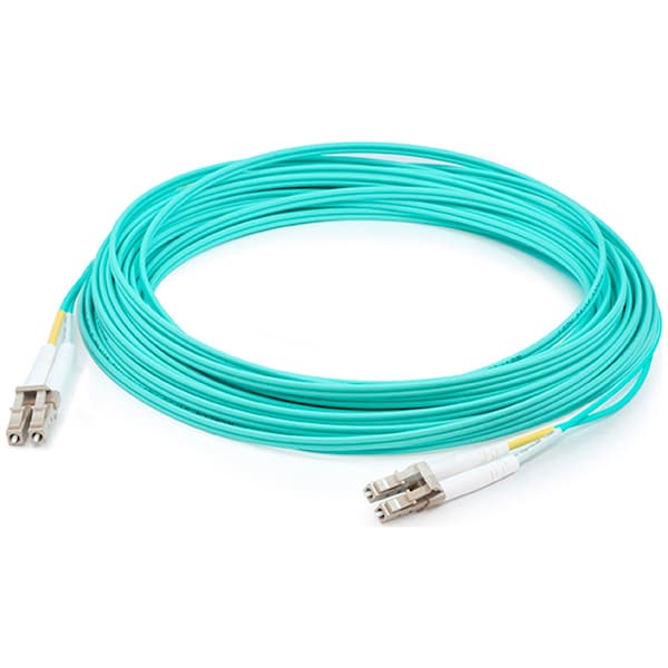 Add-On Addon 75M Lc (Male) To Lc (Male) Straight Aqua Om4 Fiber Plenum Patch ADD-LC-LC-75M5OM4P - main